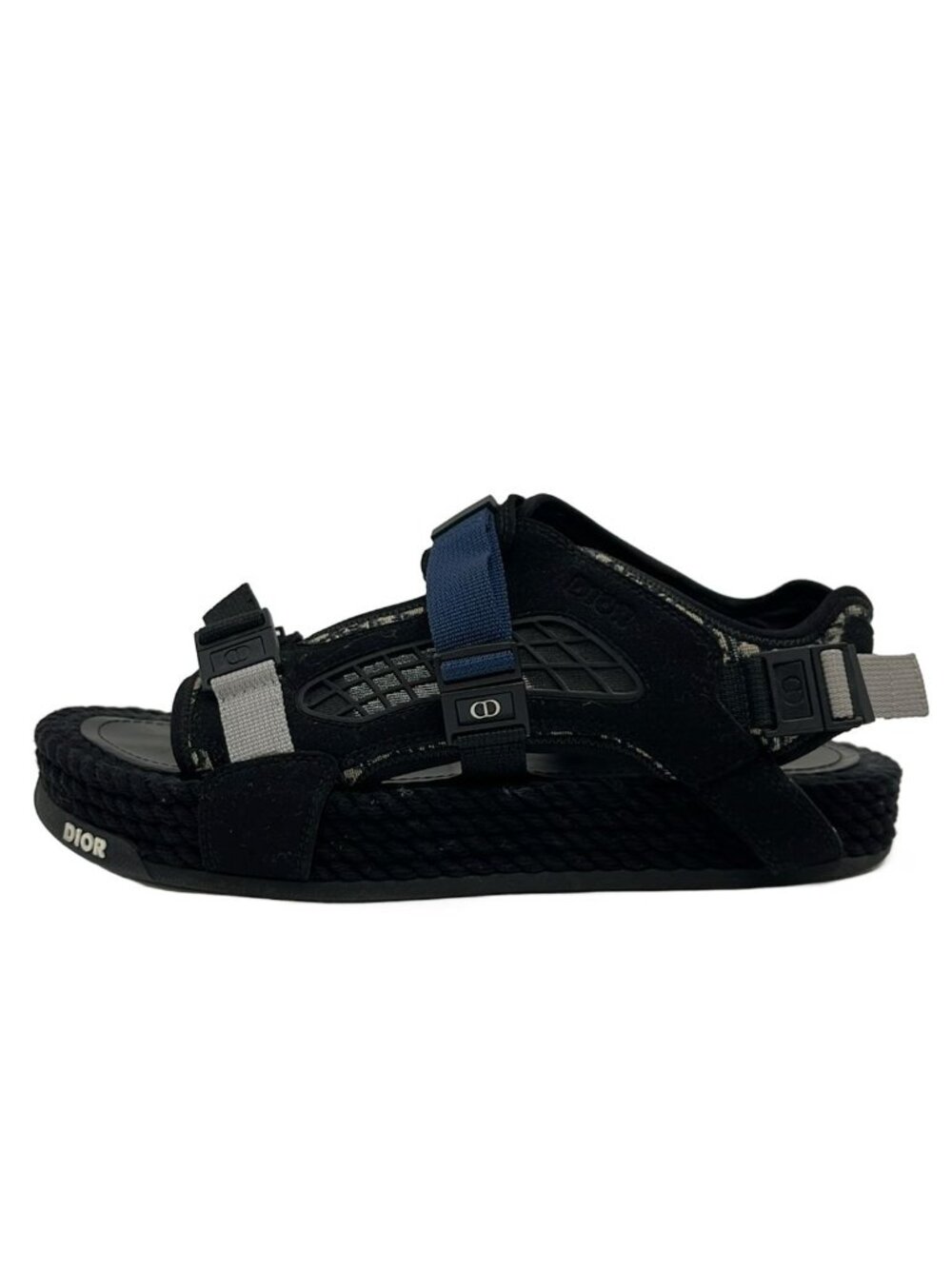 Dior Sandals Atlas Black Blue